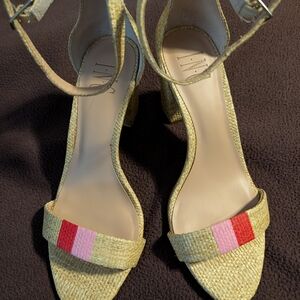 INC International Concepts Tan and Pink Sandals